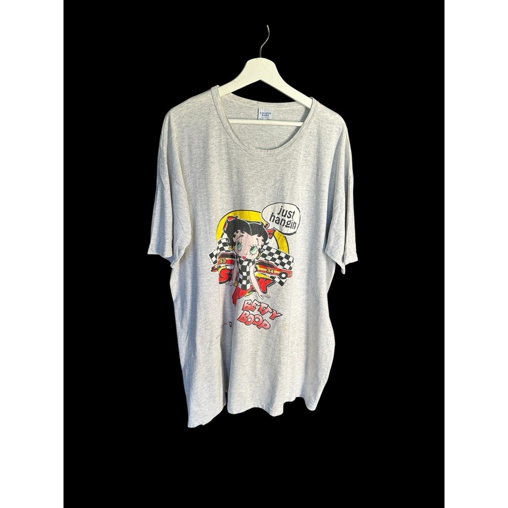 Vintage 1996 Anvil Fleischer Studios Betty Boop Rockabilly Sleep Shirt One Size